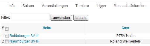 schnellstart ergebniseingeben